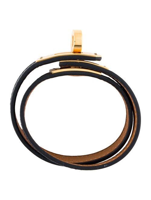 Hermès Leather Kelly Double Tour Wrap Bracelet
