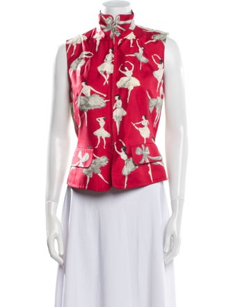 Hermès Silk Floral Print Blouse
