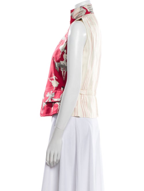 Hermès Silk Floral Print Blouse