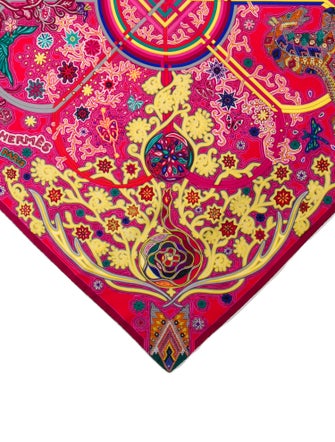 Hermès L'Arbre du Vent Silk Scarf
