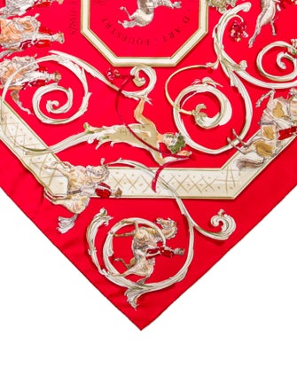 Hermès Ecole Portugaise d'Art Equestre Silk Scarf