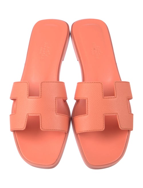 Hermès Oran Leather Slides