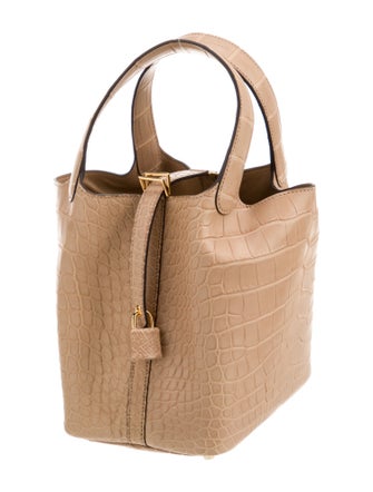 Hermès 2024 Matte Alligator Picotin Lock 18