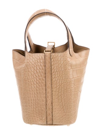 Hermès 2024 Matte Alligator Picotin Lock 18
