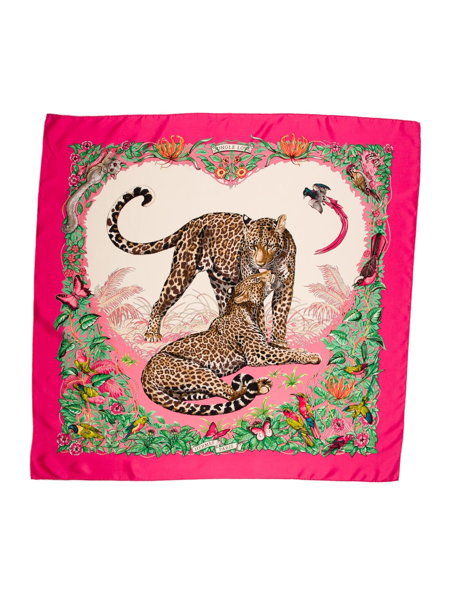 Hermès Jungle Love Silk Scarf