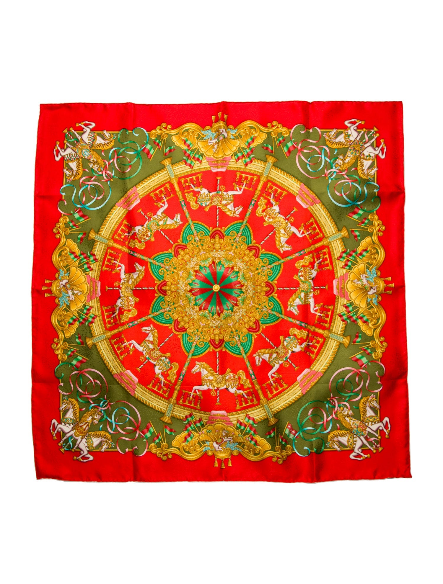 Hermès Luna Park Silk Scarf