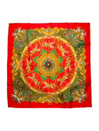 Hermès Luna Park Silk Scarf