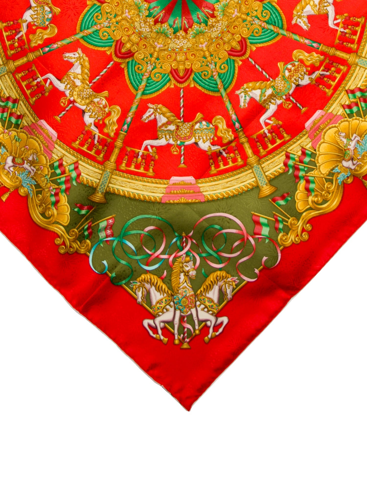 Hermès Luna Park Silk Scarf