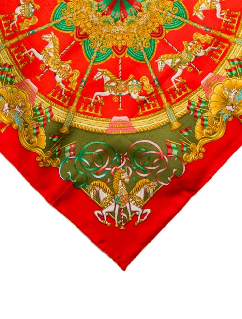 Hermès Luna Park Silk Scarf