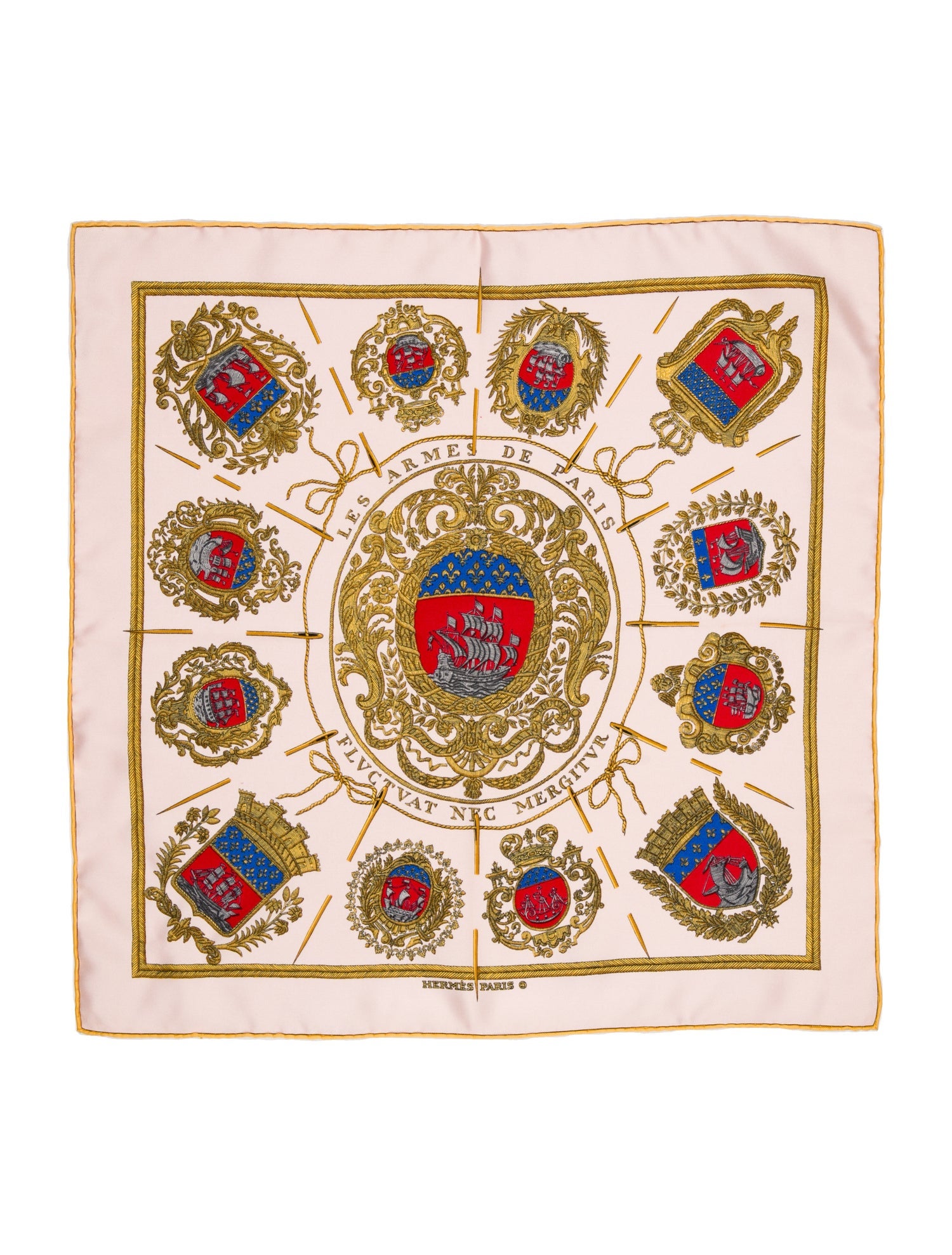 Hermès Le Armes de Paris Silk Scarf