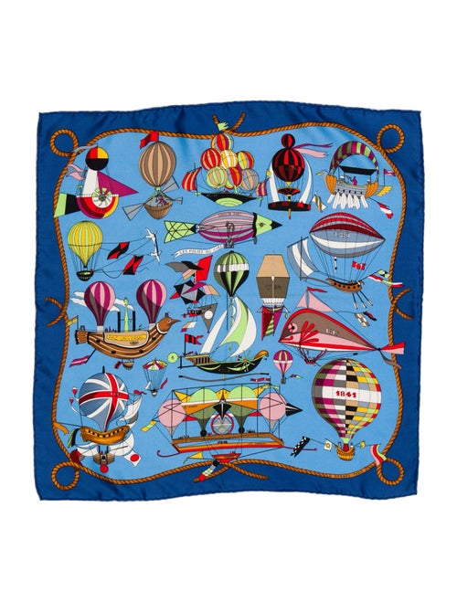 Hermès Les Folies du Ciel Silk Scarf