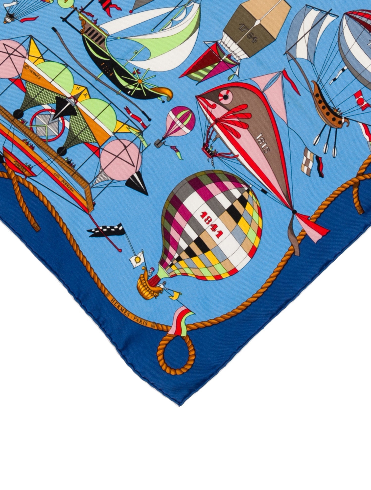 Hermès Les Folies du Ciel Silk Scarf