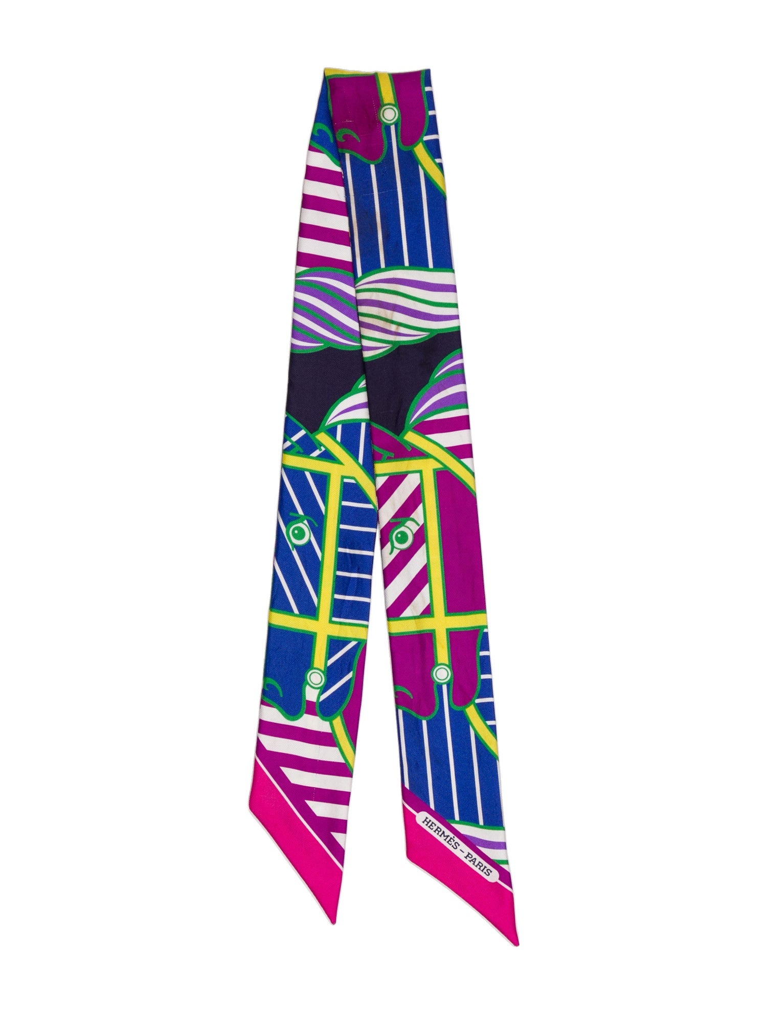 Hermès Quadrige Silk Twilly Scarf