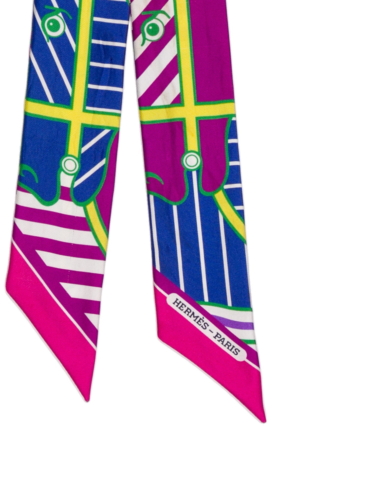 Hermès Quadrige Silk Twilly Scarf