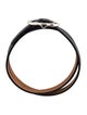 Hermès Leather Swift Boucleries Triple Tour Wrap Bracelet