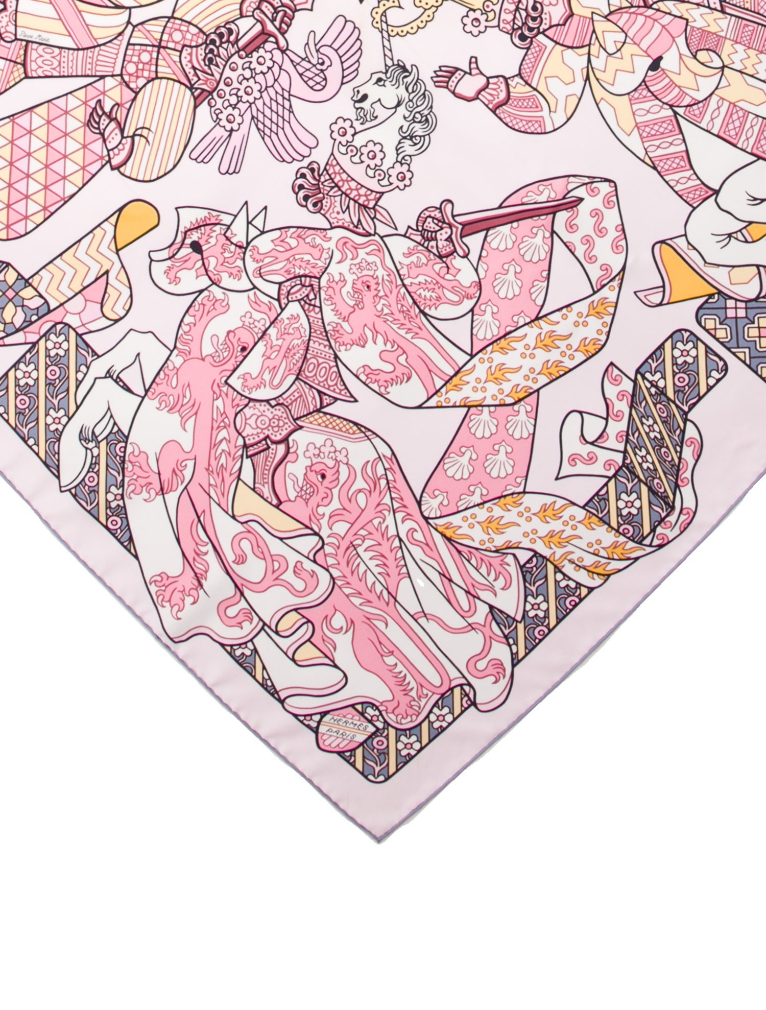Hermès Duels Oniriques Silk Scarf