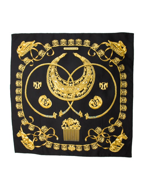 Hermès Les Cavaliers d'Or Silk Scarf