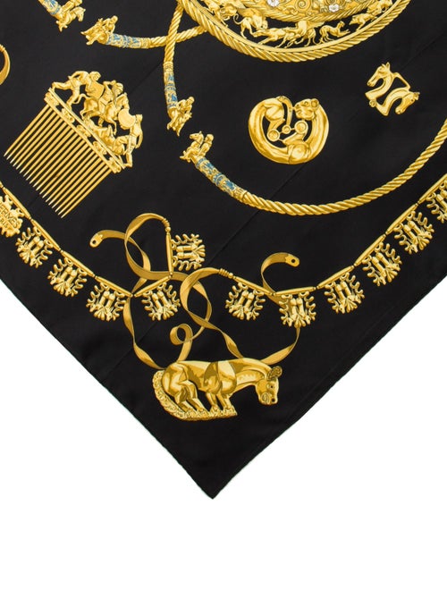 Hermès Les Cavaliers d'Or Silk Scarf