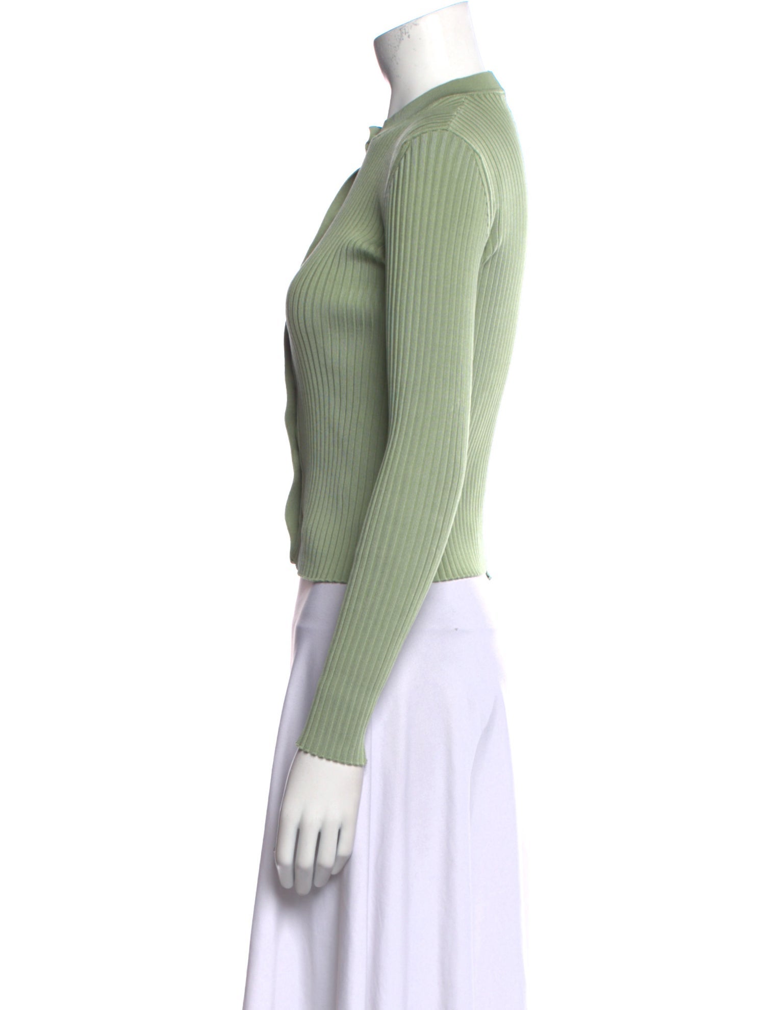 Hermès Silk Mock Neck Crop Top