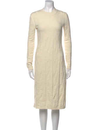 Hermès Virgin Wool Knee-Length Dress