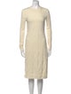Hermès Virgin Wool Knee-Length Dress