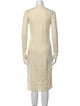 Hermès Virgin Wool Knee-Length Dress
