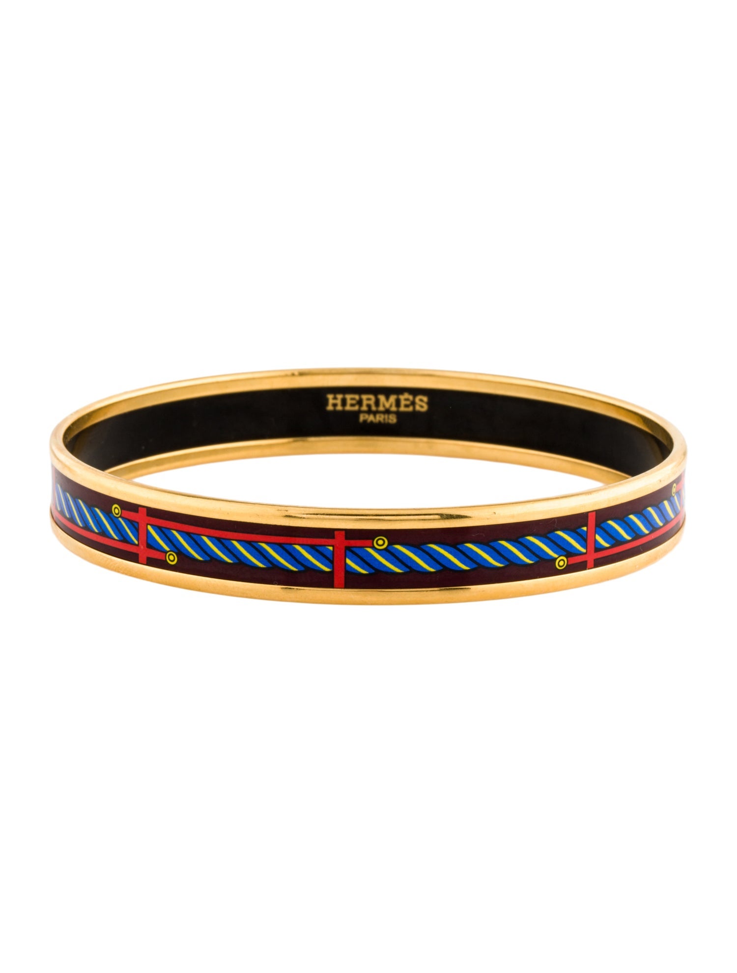 Hermès Narrow Quadrige Bangle Bracelet