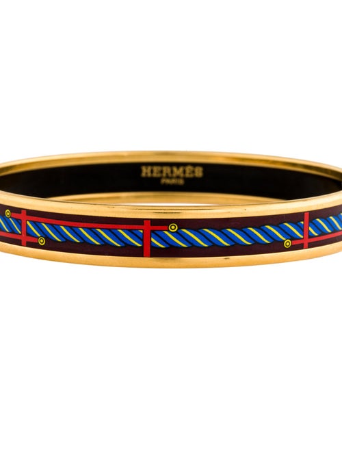 Hermès Narrow Quadrige Bangle Bracelet