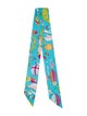 Hermès Les Folies du Ciel Silk Twilly Scarf