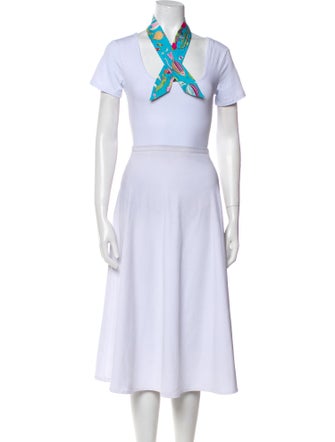 Hermès Les Folies du Ciel Silk Twilly Scarf