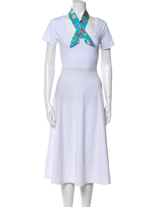 Hermès Les Folies du Ciel Silk Twilly Scarf