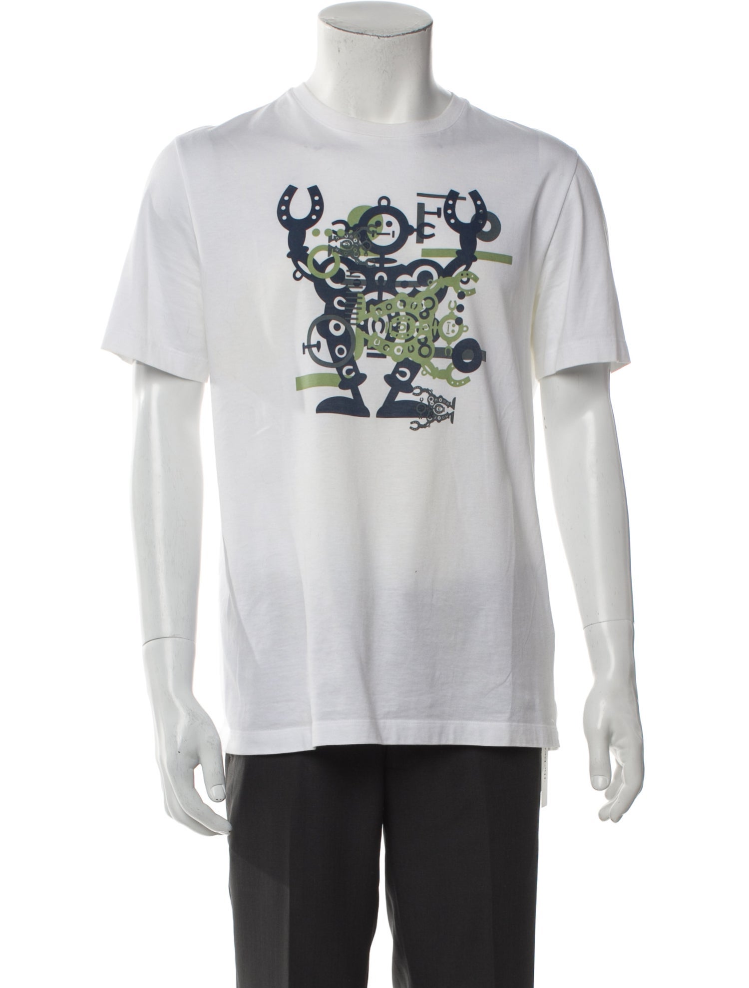 Hermès Graphic Print Crew Neck T-Shirt