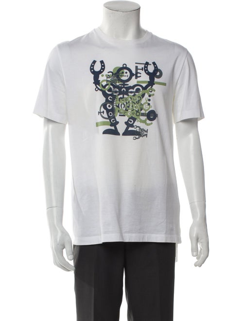 Hermès Graphic Print Crew Neck T-Shirt