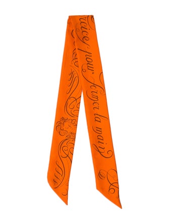 Hermès Exercices pour Former la Main Silk Twilly Scarf