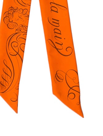 Hermès Exercices pour Former la Main Silk Twilly Scarf