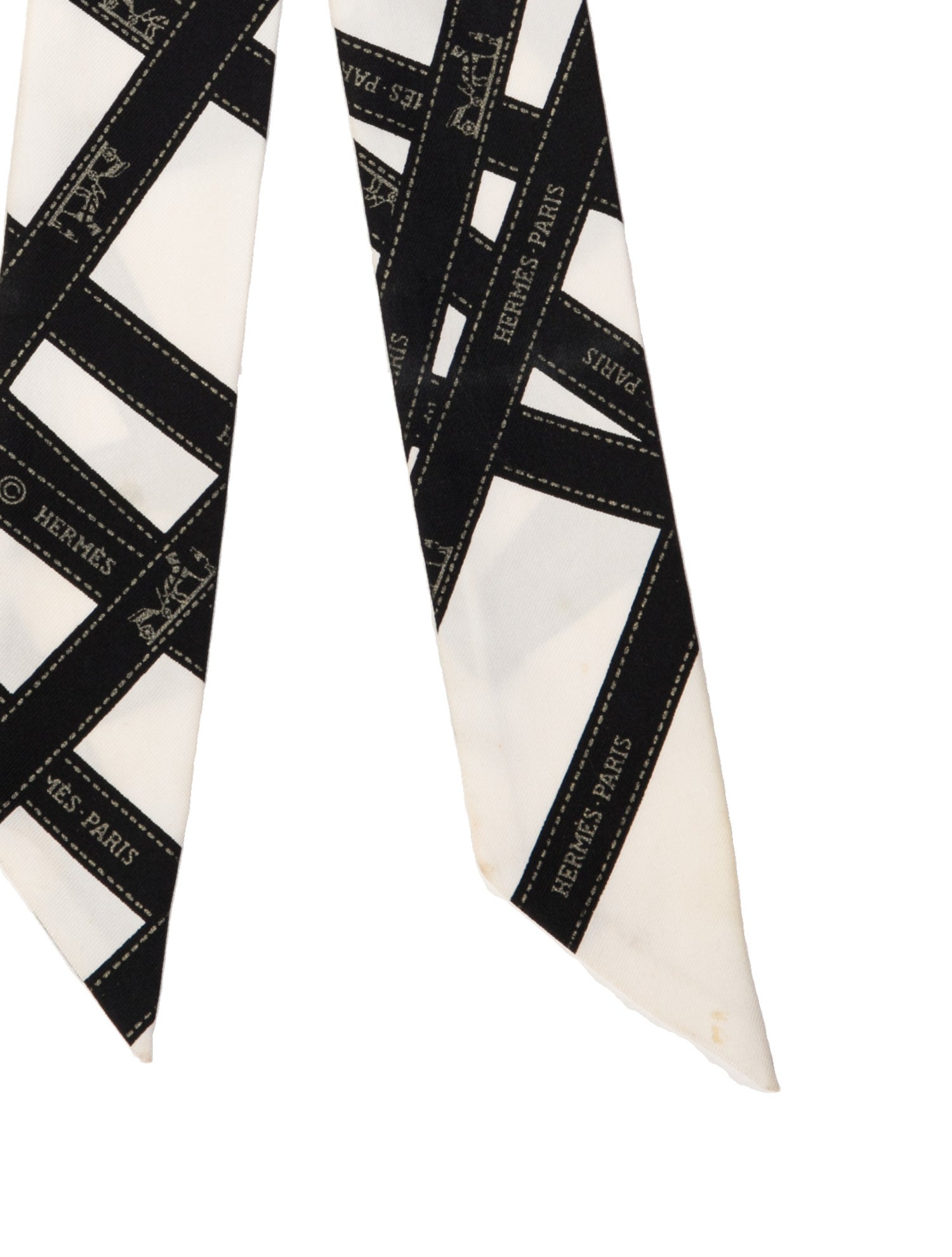 Hermès Bolduc Silk Twilly Scarf