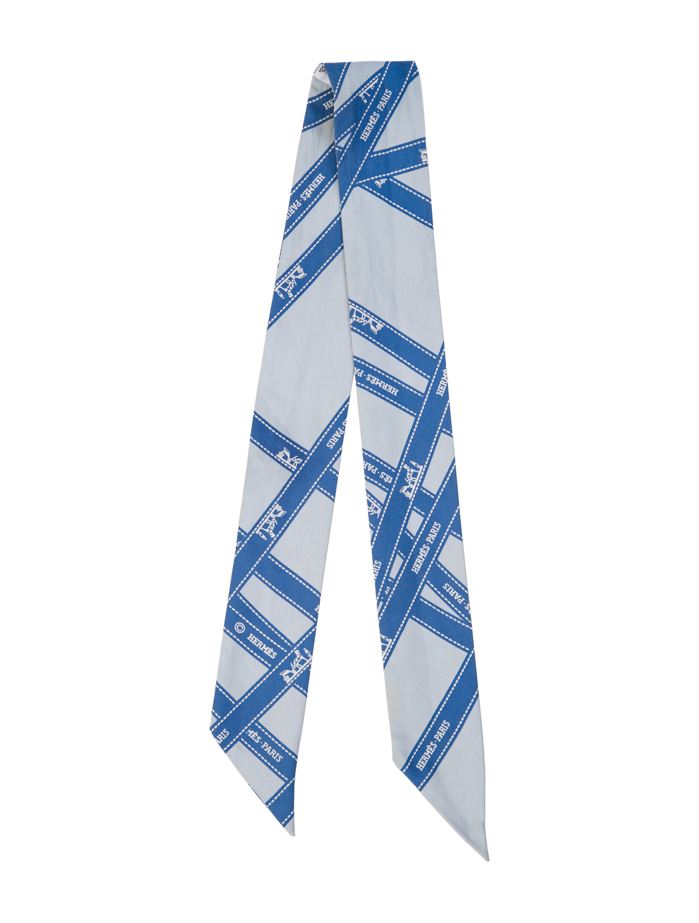 Hermès Bolduc Silk Twilly Scarf