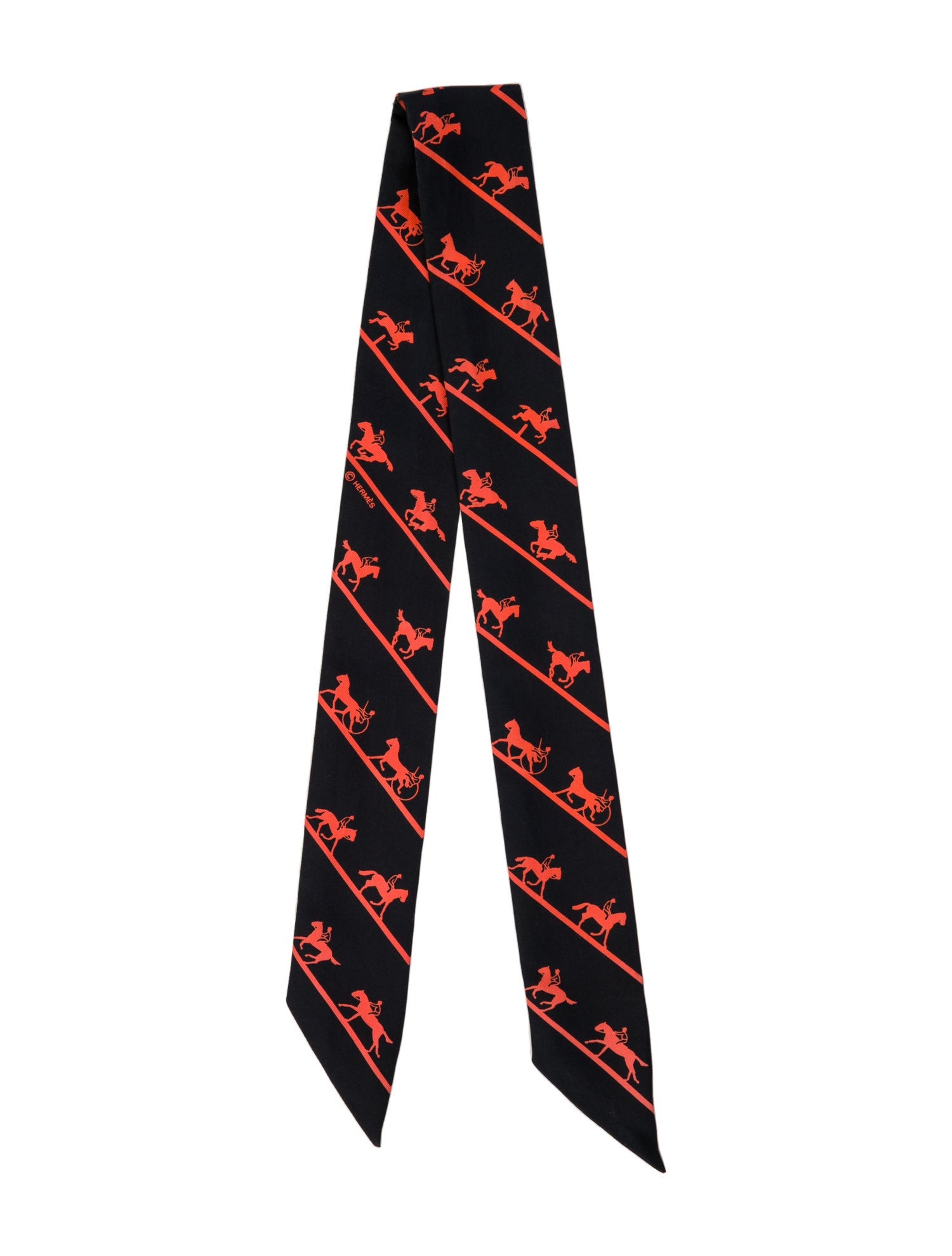 Hermès Duc Carriage Silk Twilly Scarf