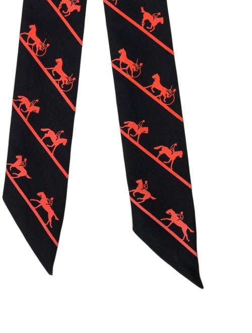 Hermès Duc Carriage Silk Twilly Scarf