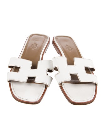 Hermès Oran Calfskin Slides