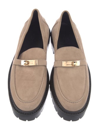 Hermès Icone Suede Loafers