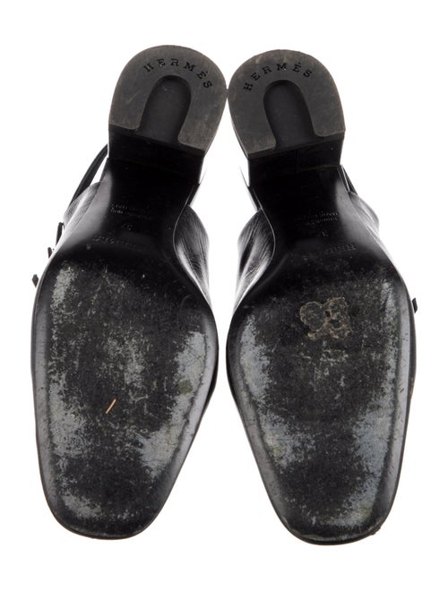 Hermès Jackie 50 Leather Slingback Pumps