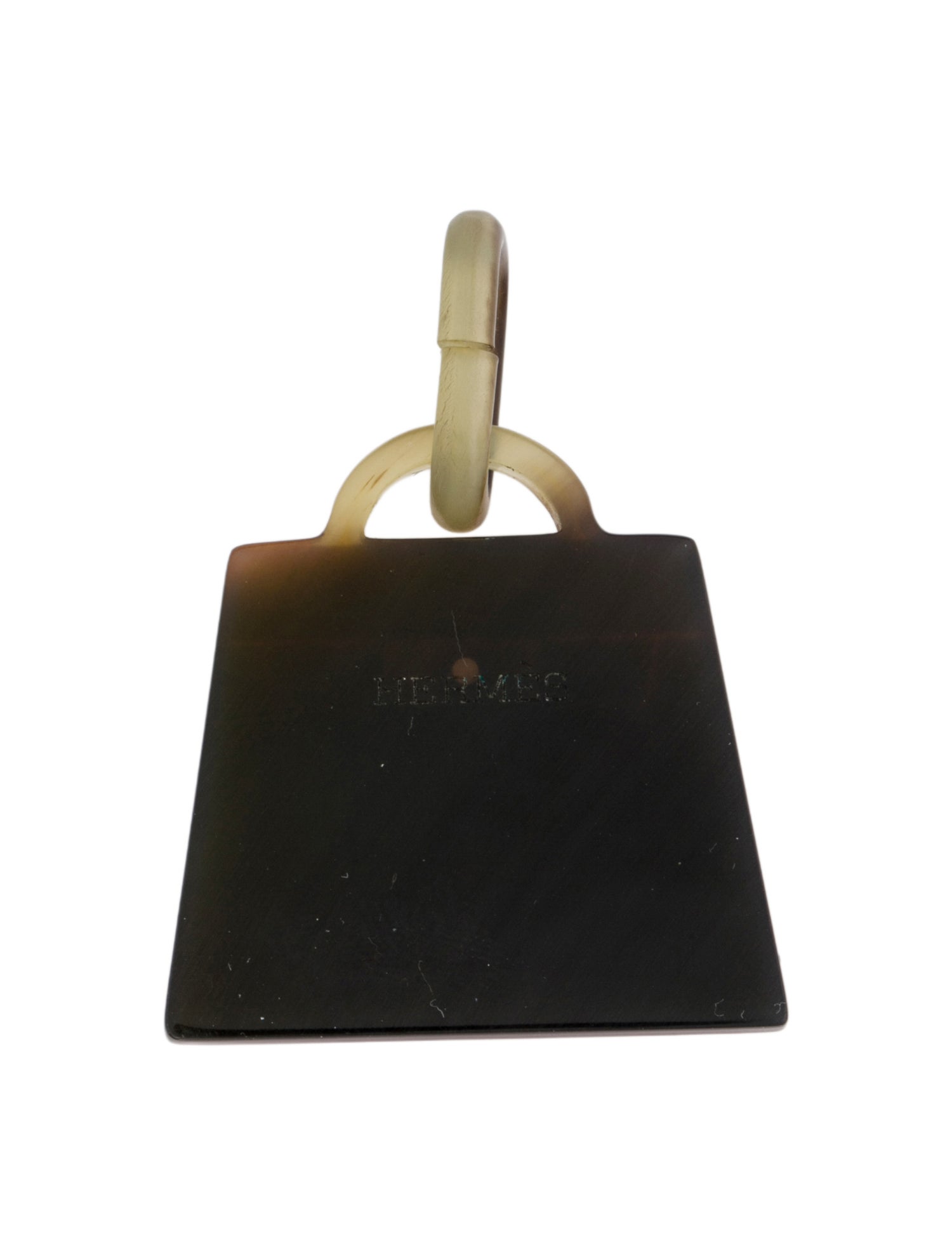 Hermès Lacquered Horn Amulette Kelly Pendant