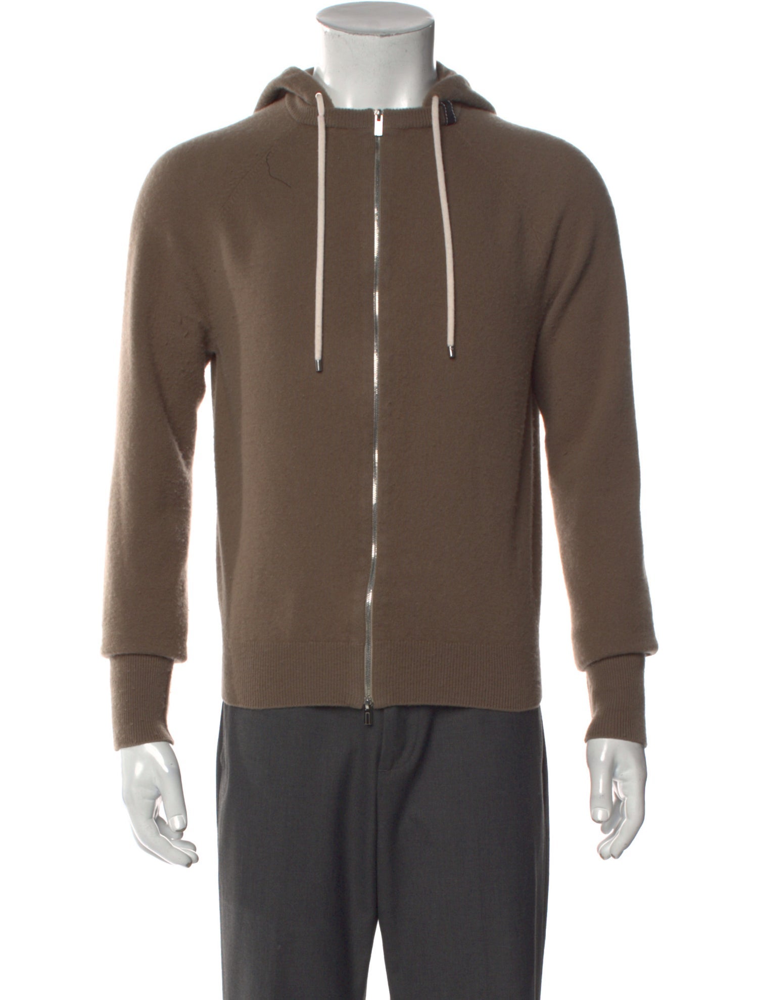 Hermès Wool Mock Neck Cardigan