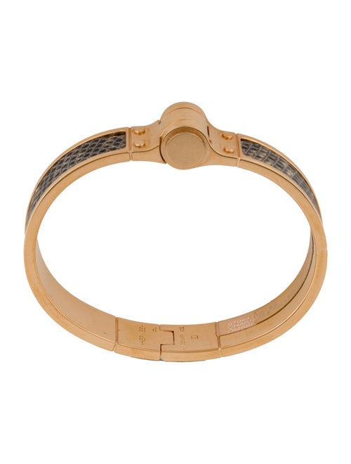 Hermès Lizard Charniere Hinged Bracelet