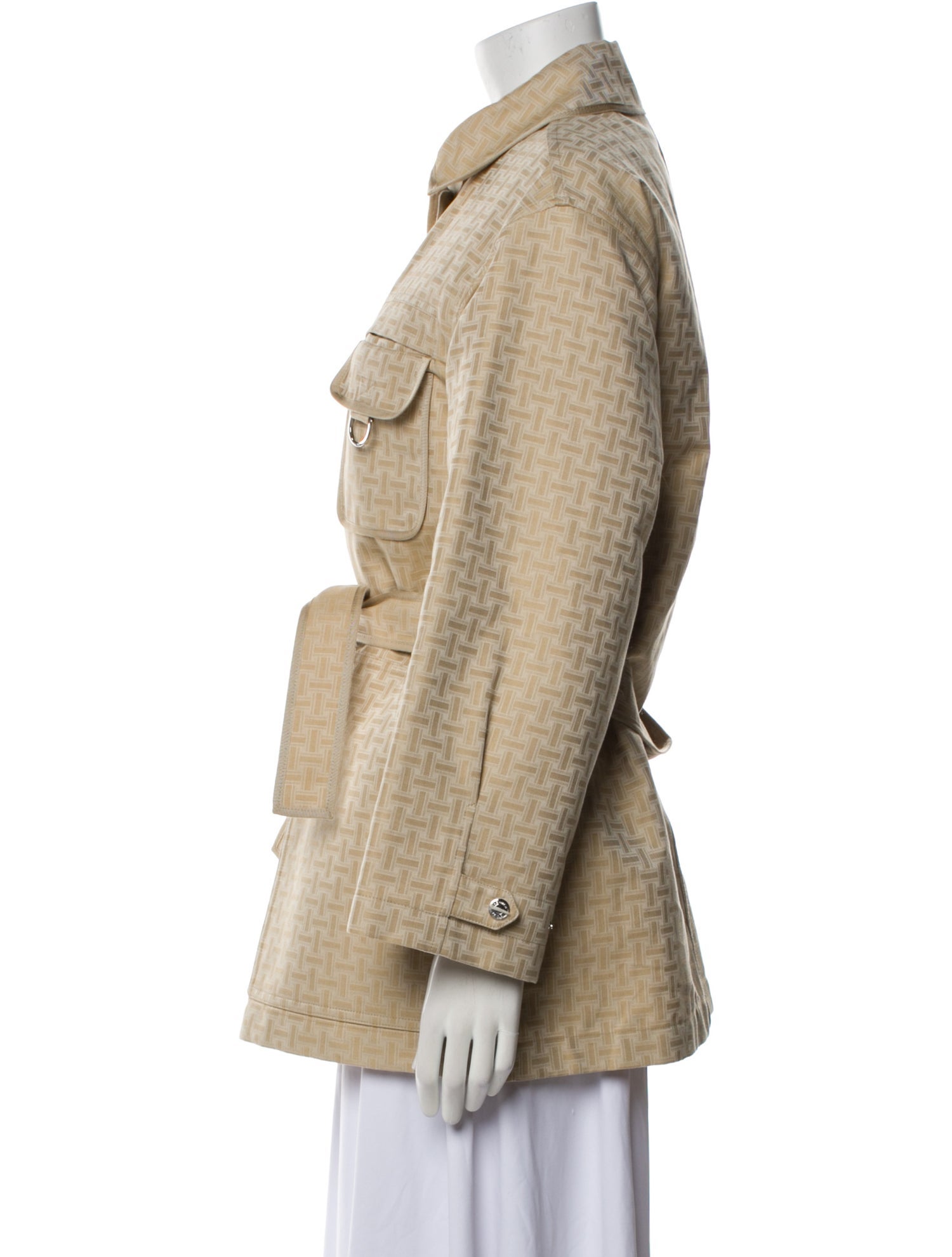 Hermès Cashmere Plaid Print Coat w/ Tags