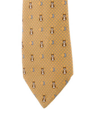 Hermès Silk Pattern Tie