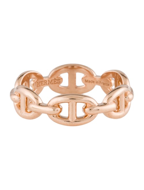 Hermès 18K Chaine d'Ancre Enchainee Ring, Small Model
