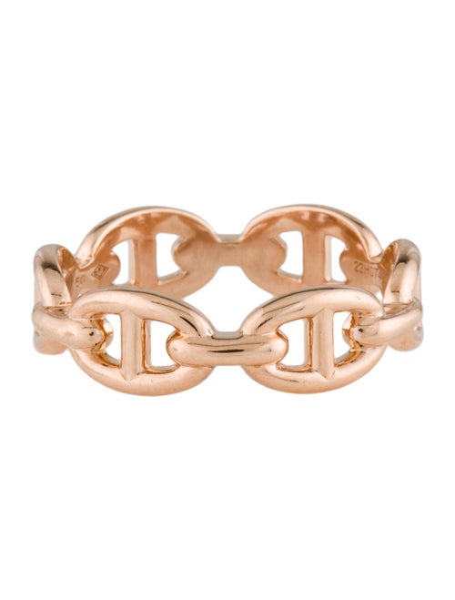 Hermès 18K Chaine d'Ancre Enchainee Ring, Small Model