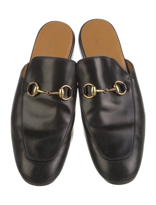 Gucci 1955 Horsebit Accent Leather Slippers